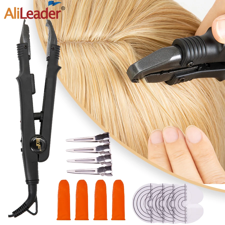 Top Trends: Variable Constant Heat Hair Extension Iron Keratin Bonding Tools Professional Fusion Heat Connector Machine Hair Extension Kit Shoppable Styles