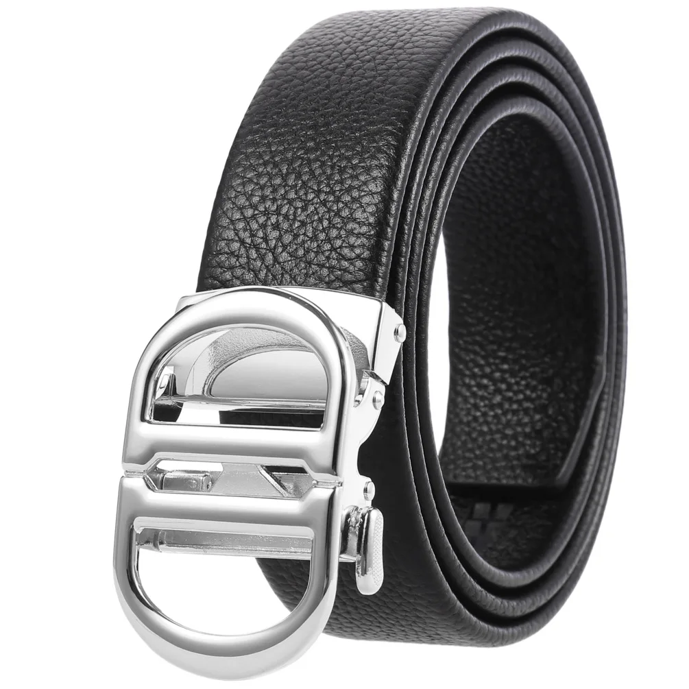 Top Trends: Luxury Vintage Designer Automatic Belt Men High Quality Business Leisure Korean Men&#039;s Belt Automatic Buckle Belt Head Layer Shoppable Styles