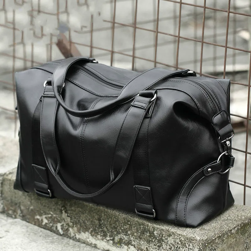 Top Trends: Fashion Men Travel Bag Luggage Bag Large Capacity Leather Portable Business Handbag Crossbody Casual Men&#039;s Bag Shoulder Trip Bag Shoppable Styles