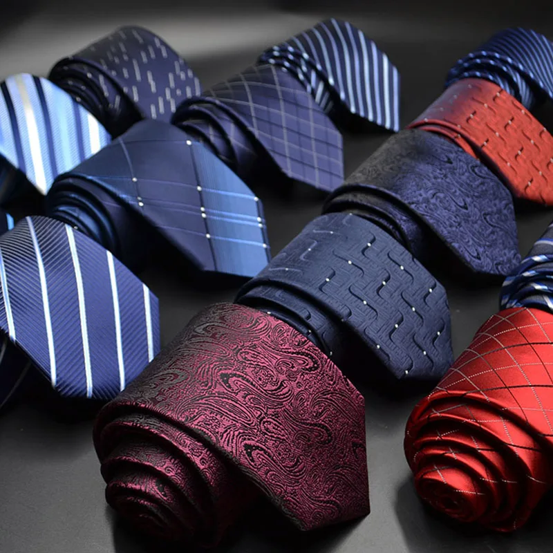 Top Trends: Classic 7cm Ties For Man Silk Tie Luxury Striped Plaid Checks Business Neck Tie For Men Suit Cravat Wedding Party Neckties Shoppable Styles