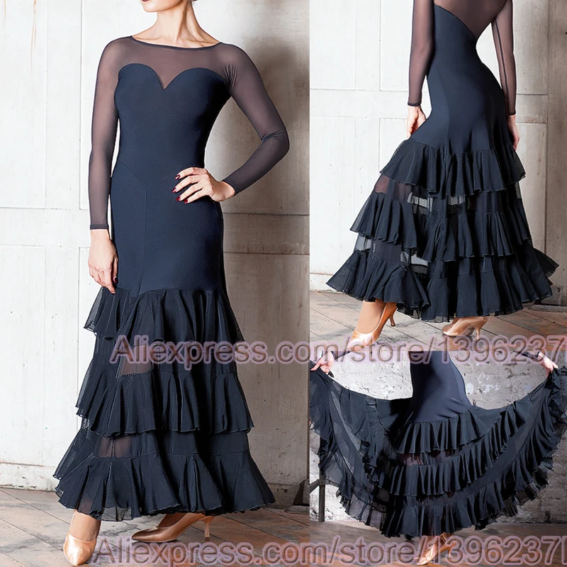 Top Trends: Ballroom Competition Dance Dresses Women 2024 New Design Cheap Flamenco Skirt High Quality Elegant Standard Ballroom Dress Shoppable Styles