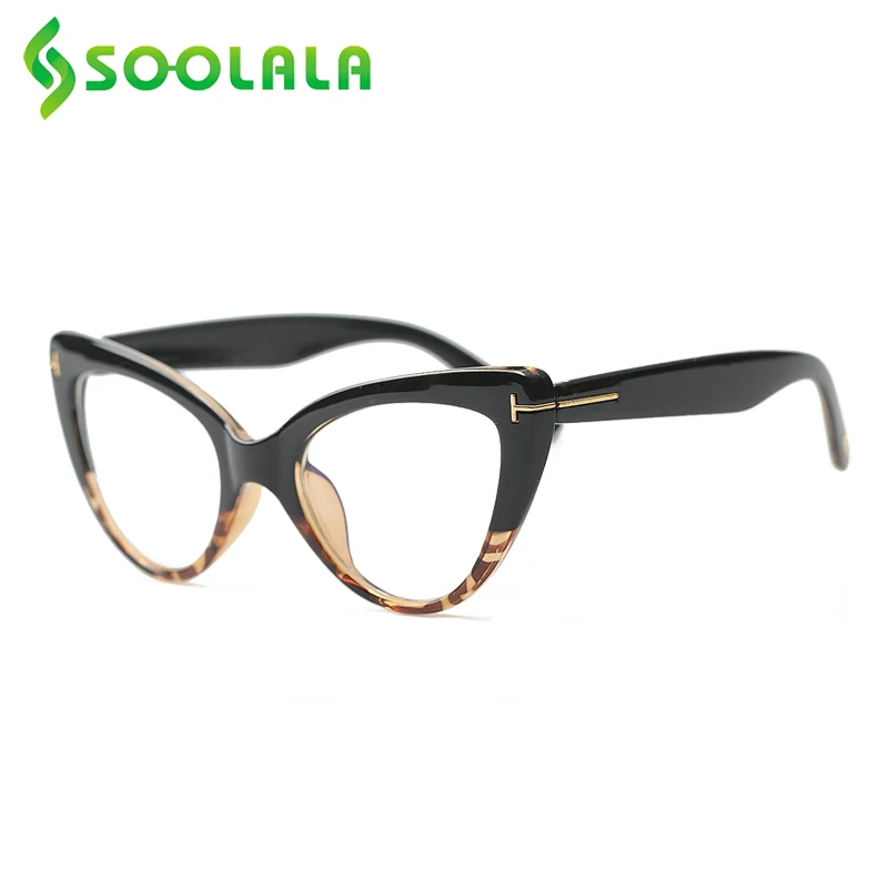 Top Trends: SOOLALA Cat Eye Anti Blue Light Reading Glasses Women Prescription Computer Eyeglasses Frame Female Reader Glasses + 0.5 To 4.0 Shoppable Styles