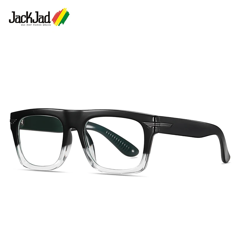 Top Trends: JackJad Vintage Square Style TR90 Anti Blue Plain Glasses Fashion Brand Design Eyewear Frame Eyeglasses Oculos De Grau TR3394 Shoppable Styles