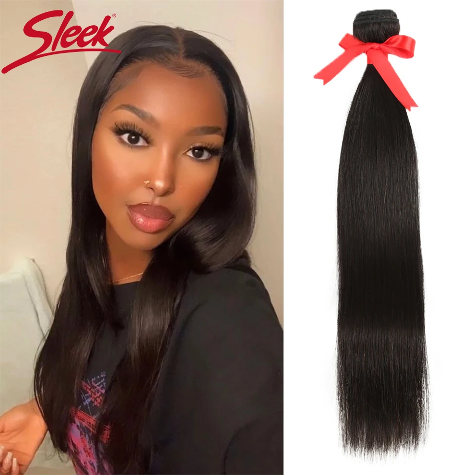 Top Trends: Sleek 30 Inch Human Hair Bundles For Women Straight Hair Extensions Single Bundles Natural Brazilian Human Hair Extensions Shoppable Styles