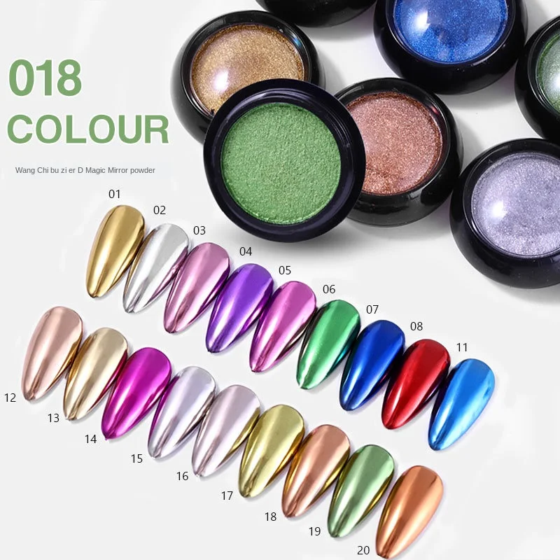 Top Trends: 1 Box Solid Nail Art Glitter Dipping Powder Chrome Mirror Glitter Pigment Powder For Nails Decorations Accessories DIY Manicure Shoppable Styles