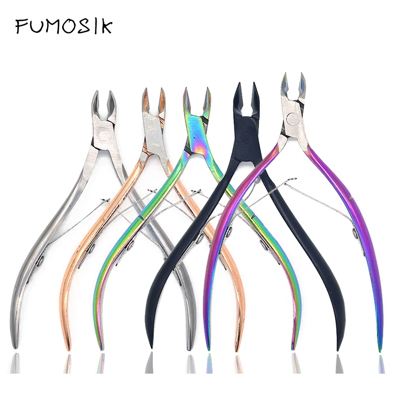 Top Trends: Nail Cuticle Nipper Scissors Stainless Steel Manicure Colorful Clipper Dead Skin Remover Pedicure Eagle Beak Pliers Shoppable Styles