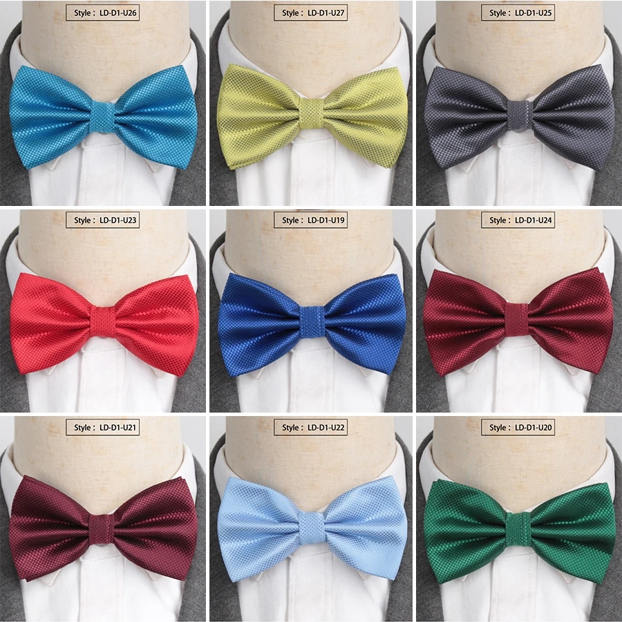 Top Trends: Men Bowtie Cravat Set Solid Fashion Butterfly Party Wedding Bow Ties Girls Formal Dress Tie Mens Bowknot Wholesale Accessories Shoppable Styles - Image 6