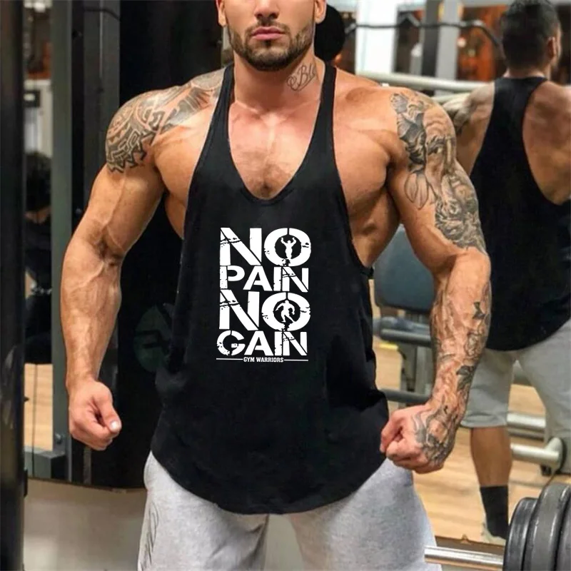 Top Trends: Brand Bodybuilding Stringer Tank Tops Mens Sportwear Vest Fitness Men Gyms Clothing Sleeveless Shirts Muscle Singlets Shoppable Styles - Image 3