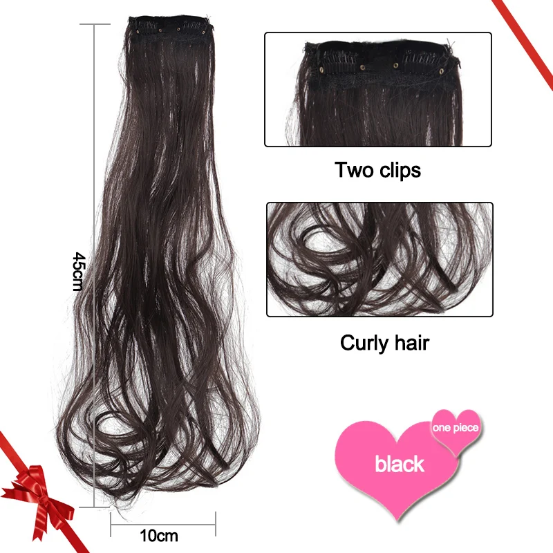 Top Trends: DIANQI Synthetic Hair Long Straight 2 Clips On Hair Extension Different Lengths For Women Shoppable Styles - Image 5