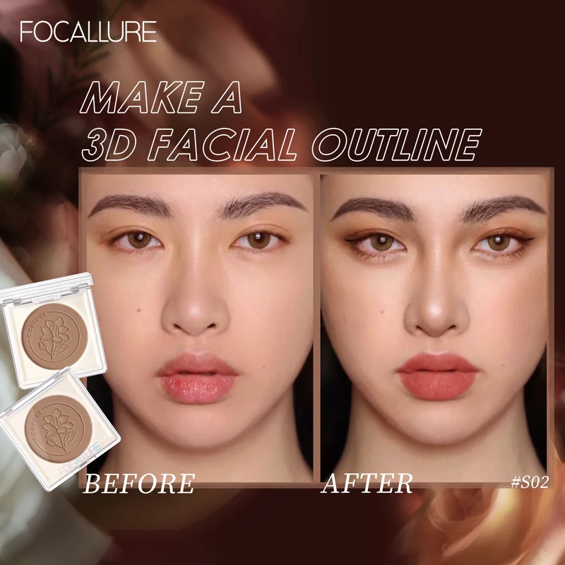 Top Trends: FOCALLURE 3 Color Matte Contouring Bronzer Powder Natural Easy To Blend Highlighter Contour Palette Illuminator Makeup Cosmetics Shoppable Styles - Image 4