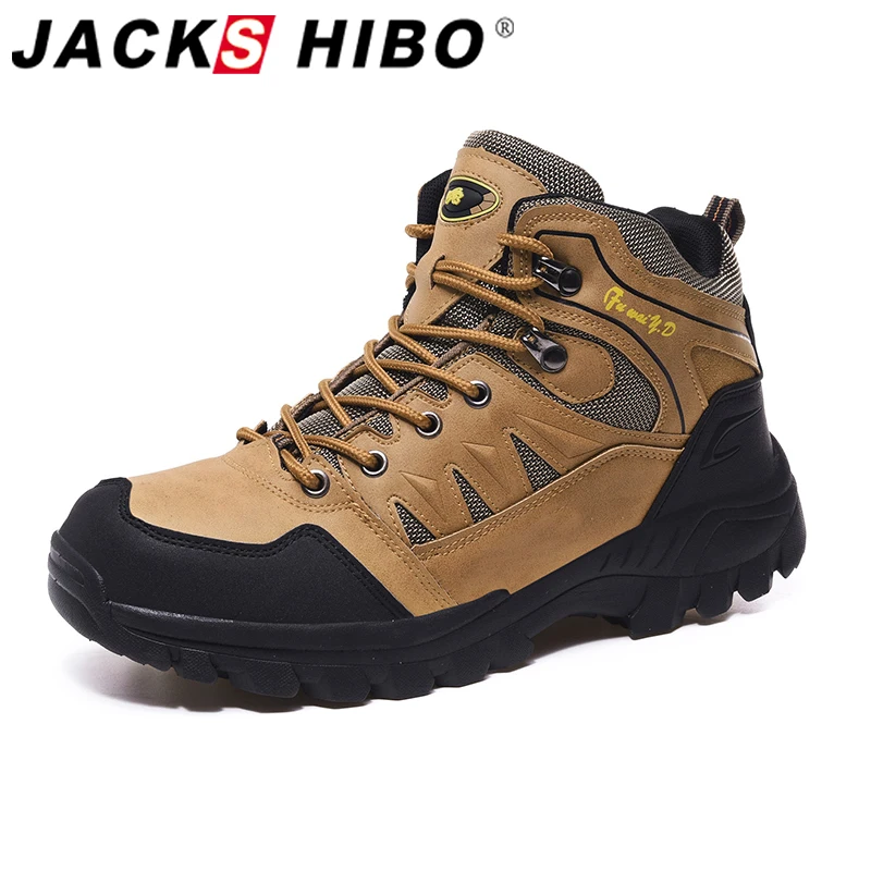 Top Trends: Jackshibo Men's Outdoor Hiking Shoes Mountaineer Climbing Sneakers Waterproof Tactical Hiking Shoes Men Camping Walking Boots Shoppable Styles