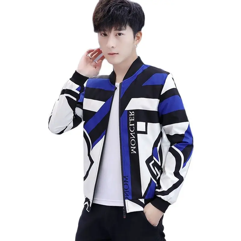 Top Trends: 2021 New Men's Jacket Spring Autumn Fashion Casual Printing Baseball Coat Slim Fit Bomber Male Coat Men Windbreaker Outwear 3XL Shoppable Styles - Image 2