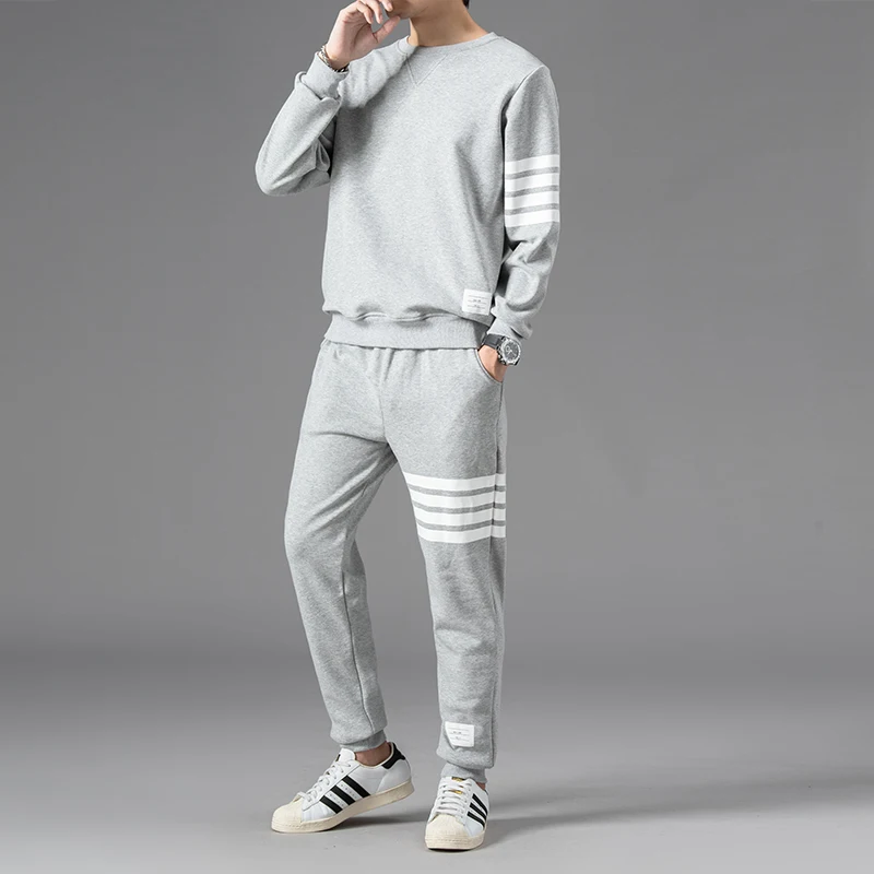 Top Trends: Men Clothing 2021 Fall Winter Men Sets Two Piece Korean Fashion Hoodie And Pants Designer Sweatshirts Clothes PlusSize Tracksuit Shoppable Styles