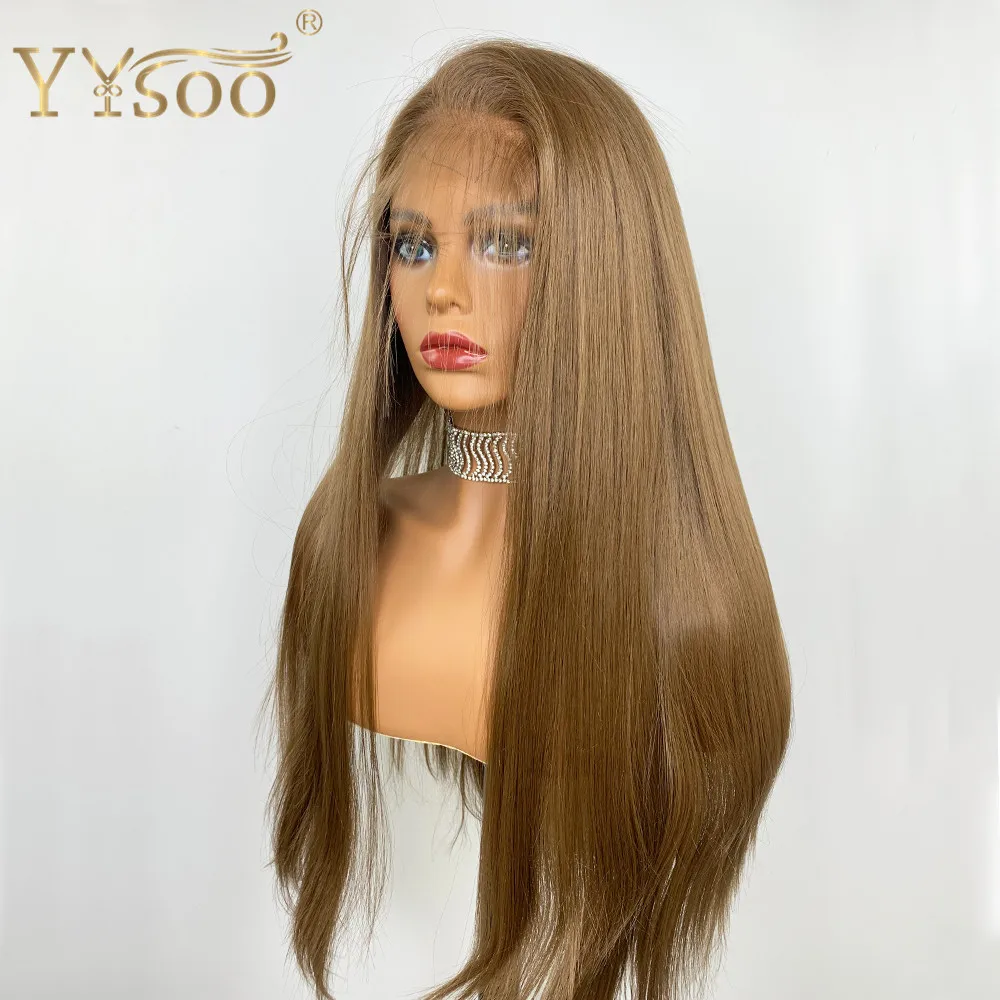 Top Trends: YYsoo Long Silky Straight Blonde Wig Synthetic Lace Front Wigs 13x4 For Women Futura Heat Resistant Hair Fiber Natural Hairline Shoppable Styles - Image 4