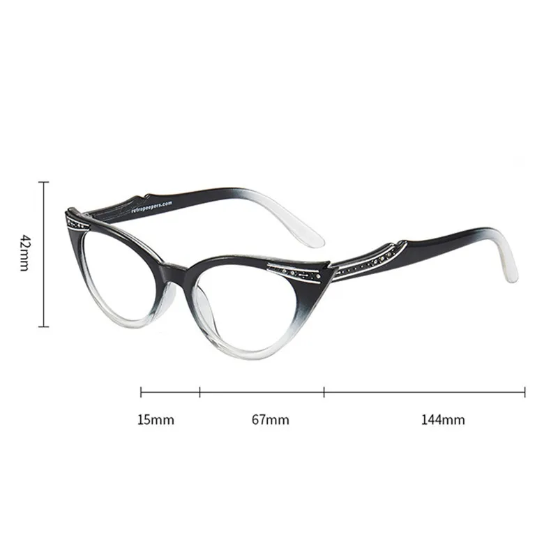 Top Trends: Seemfly Retro Cat Eye Women Reading Glasses Female Classic Candy Color Frame Clear Lens Presbyopic Eyeglasses Diopter 0 To + 4.0 Shoppable Styles - Image 4