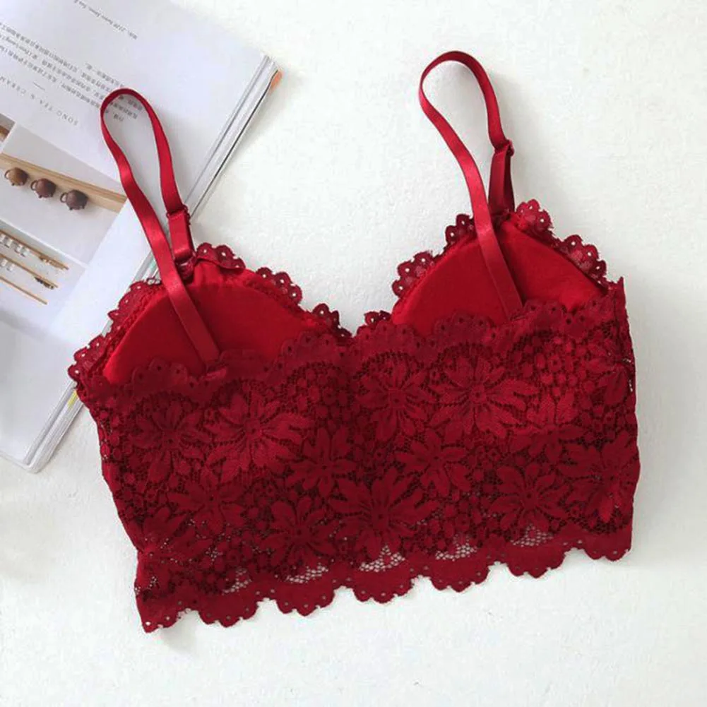 Top Trends: Sexy Lace Bralette Tube Tops Bandeau Summer Women Lace Bra Tanks Crop Tops Bandeau Girl Underwear Hot Sale Shoppable Styles