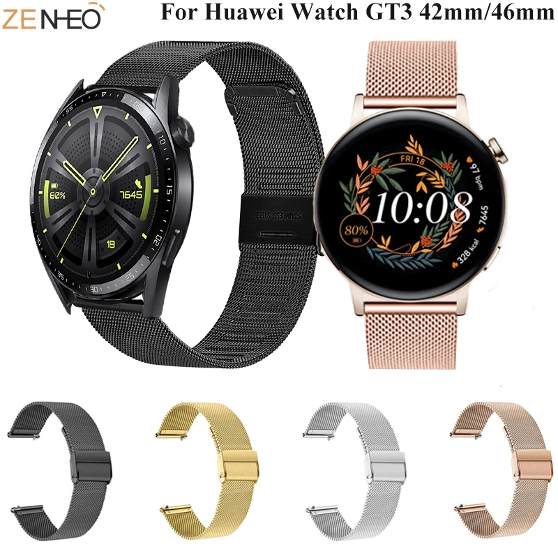 Top Trends: For Huawei Watch 3 GT2 GT3 Pro Metal Bracelet Stainless Steel Wristband Watch Band For Huawei Watch GT3 42mm 46mm Wrist Strap Shoppable Styles