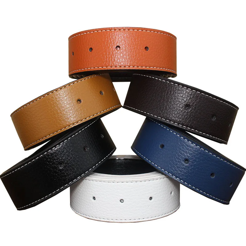 Top Trends: New Luxury Brand H Belts For Men High Quality Pin Buckle Male Strap Genuine Leather Waistband Ceinture Homme, No Buckle 3.3cm Shoppable Styles