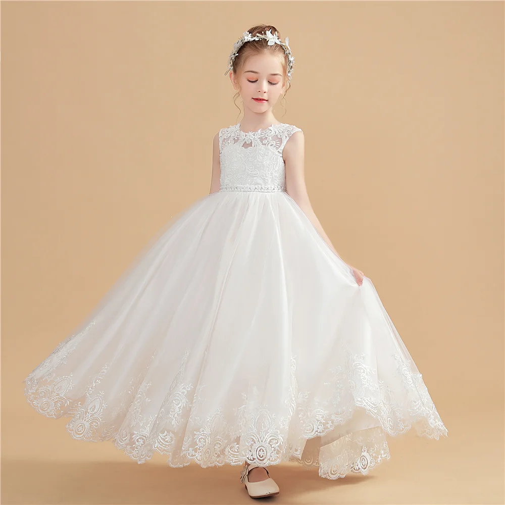 Top Trends: A-Line Princess Flower Girl Dress Wedding Ceremony Firs Communion Event Party Ball Evening Gown Party Pageant Choir Banquet Prom Shoppable Styles