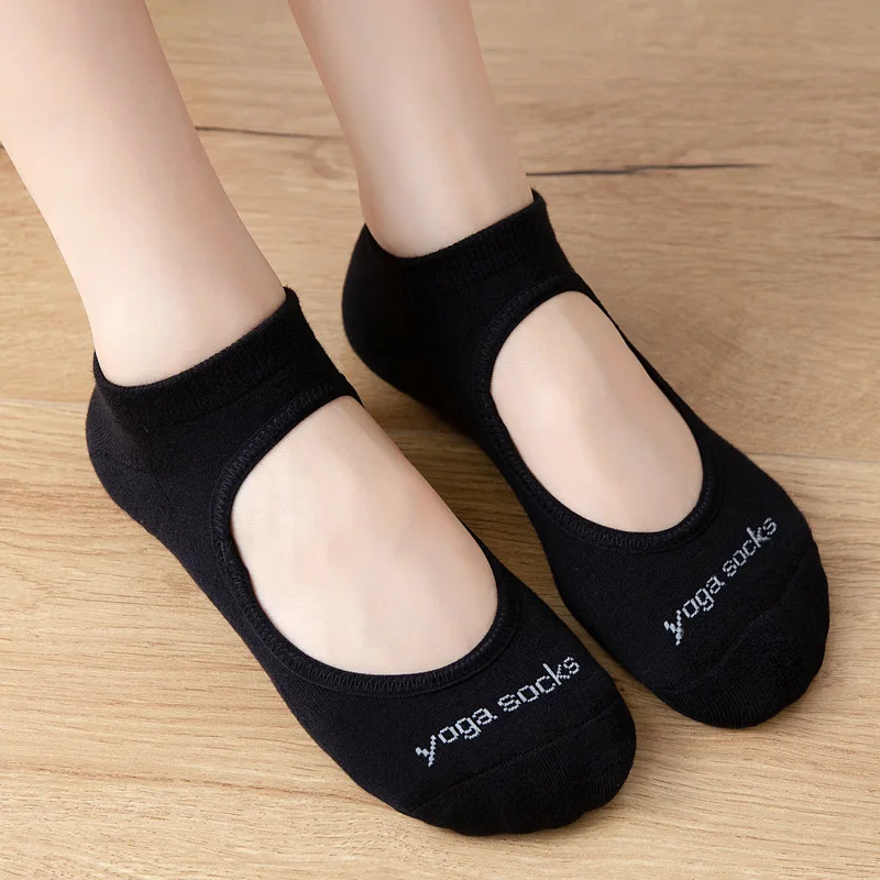 Top Trends: 2023 Women High Quality Backless Pilates Socks High Elasticity Anti-Slip Yoga Sock Cotton Ballet Sports Dance Slipper Grip Sock Shoppable Styles