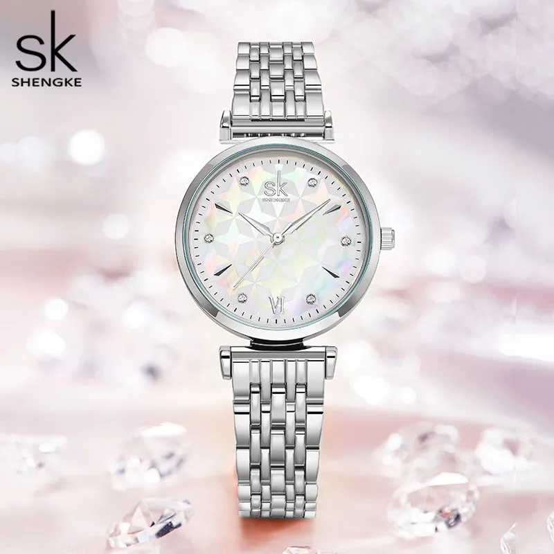 Top Trends: Shengke Bracelet Women Watch Silver Classical Wristwatch Gift For Women Original Design Watch Relógios Femininos Shoppable Styles