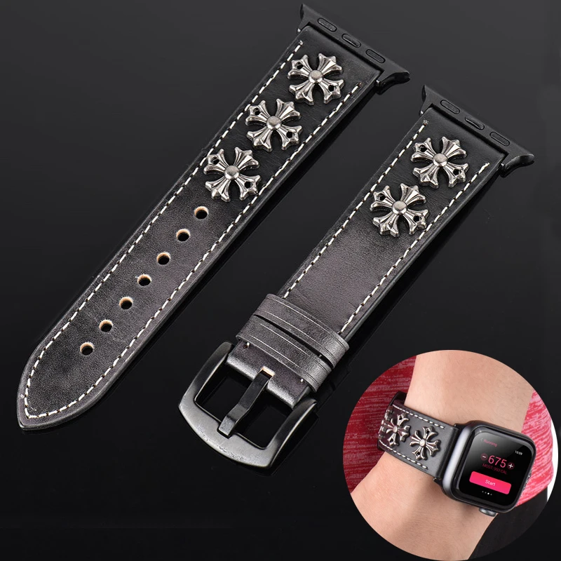 Top Trends: Bracelet Band For Apple Watch Strap 49mm 41mm 45mm Leather Sports Loop For IWatch Series 9 8 7 6 5 4 Band 44mm 40mm Correa Belt Shoppable Styles