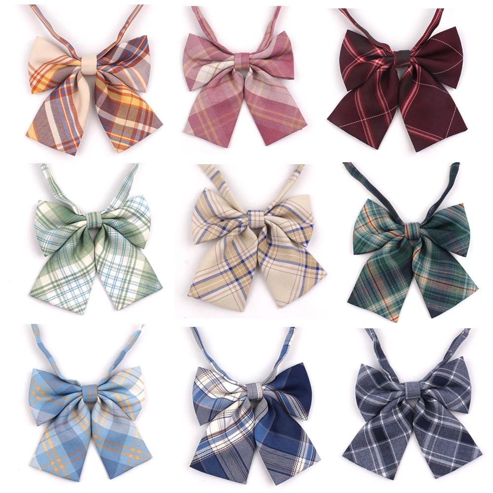 Top Trends: Feminine Plaid Bowtie Casual Bow Tie For Women Uniform Collar Butterf Bowknot Adult Check Bow Ties Cravats Girls Bowties Shoppable Styles