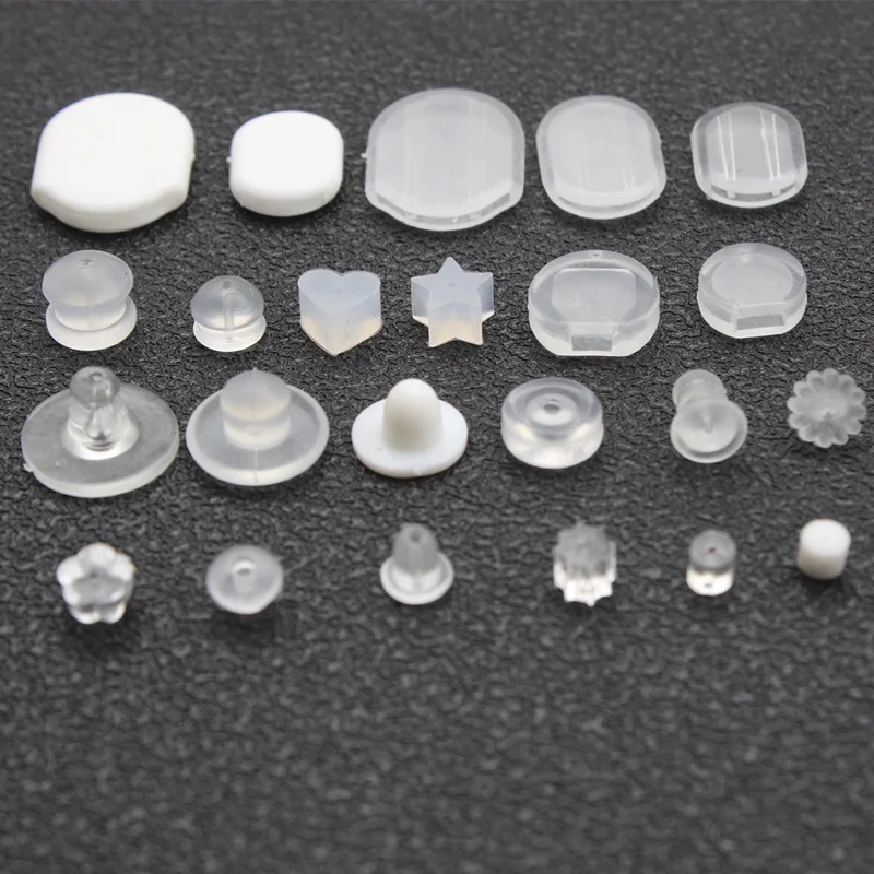 Top Trends: White Transparent Soft Silicone Anti-Pain Ear Clip Pad Earrings Backs Stopper Accessories DIY Ear Jewelry Findings Components Shoppable Styles