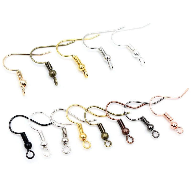 Top Trends: 100pcs / lot 20x17mm DIY Earring Findings Earrings Clasps Hooks Fittings DIY Jewelry Making Accessories Iron Hook Earwire Jewelry Shoppable Styles - Image 6