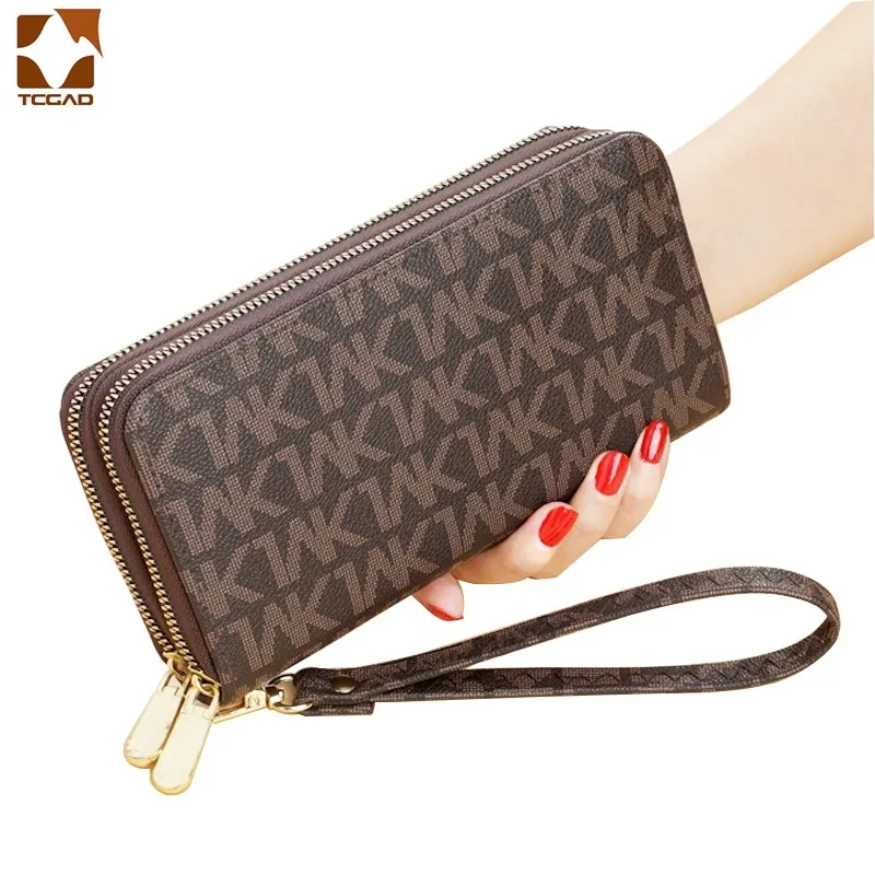 Top Trends: Long Wallets For Women, Double Zipper Clutches, Purse With Big Letter, Wristlet Wallet, Phone Holder, Card Holder, Lady, Fashion Shoppable Styles