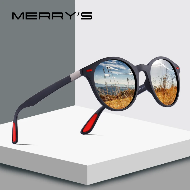 Top Trends: MERRYS DESIGN Men Women Classic Retro Rivet Polarized Sunglasses TR90 Legs Lighter Design Oval Frame UV400 Protection S8126 Shoppable Styles