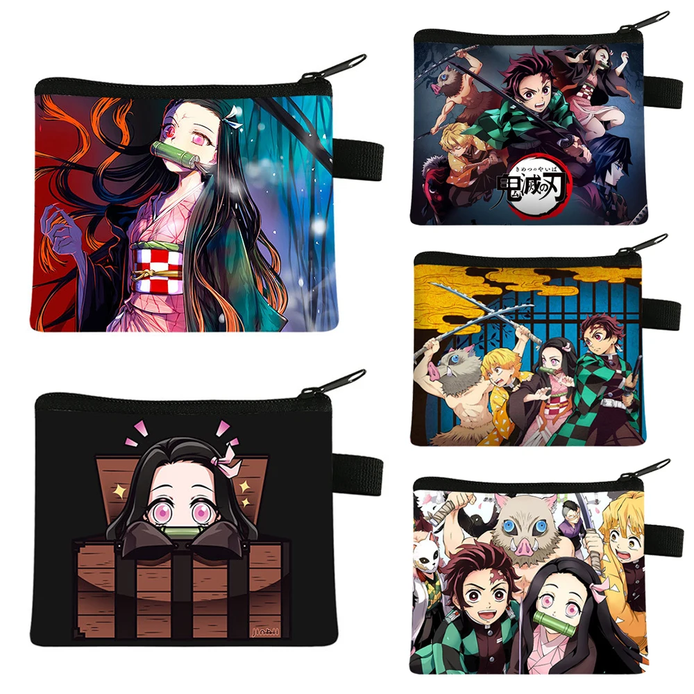 Top Trends: Anime Coin Purse Portable Card Case Cute Small Wallet Polyester Coin Key Storage Bag Child Gift Shoppable Styles