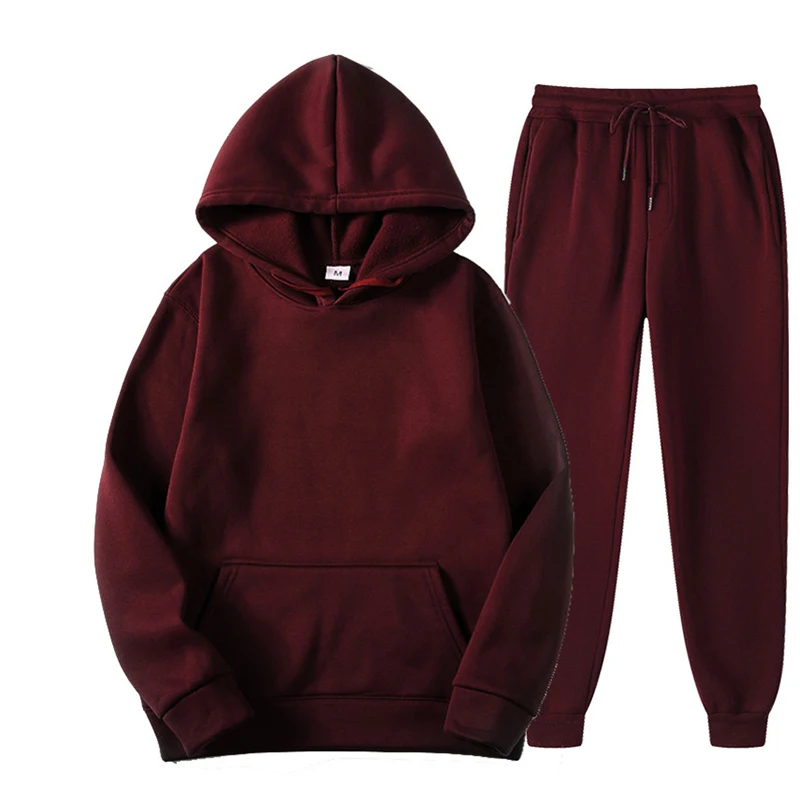 Top Trends: Two Piece Set Casual Fleece Tracksuit Women Winter 2020 Women's Sets Oversized Hooded Long Sleeve Hoodie Sport Pants Lady Suit Shoppable Styles