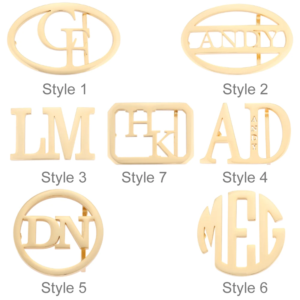 Top Trends: Custom Logo Name Only Buckle No Belt Stainless Steel Personalized Initials Monogram For Men Jewelry Gift Letters Wedding Groom Shoppable Styles