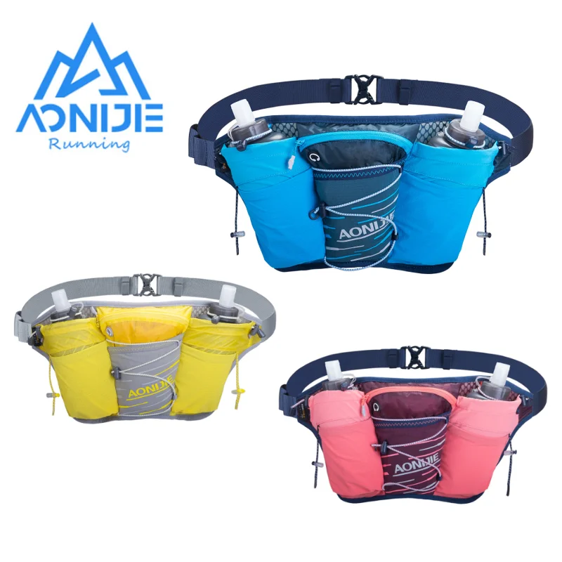 Top Trends: AONIJIE W8104 Outdoor Sports Lightweight Waist Bag Belt Hydration Fanny Pack Double Water Tanks For Running Jogging Fitness Shoppable Styles