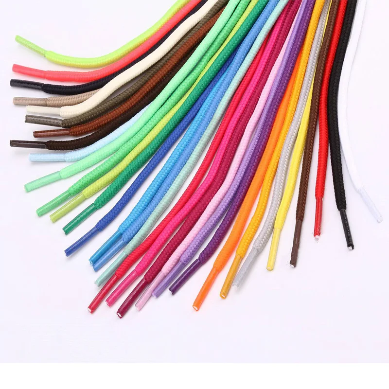 Top Trends: 2021 New Shoelace Unisex Ropes Multicolor Waxed Round Cord Dress Shoe Laces Diy High Quality Solid 50-120Cm Colourful Shoelace Shoppable Styles