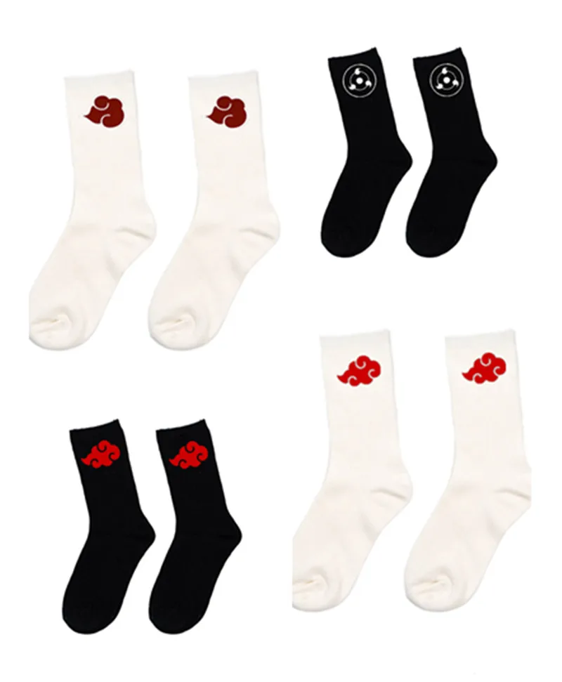 Top Trends: Anime Ninja Warm Sockings Red Cloud Cosplay Socks Soft Sport Socks Gift Prop Shoppable Styles