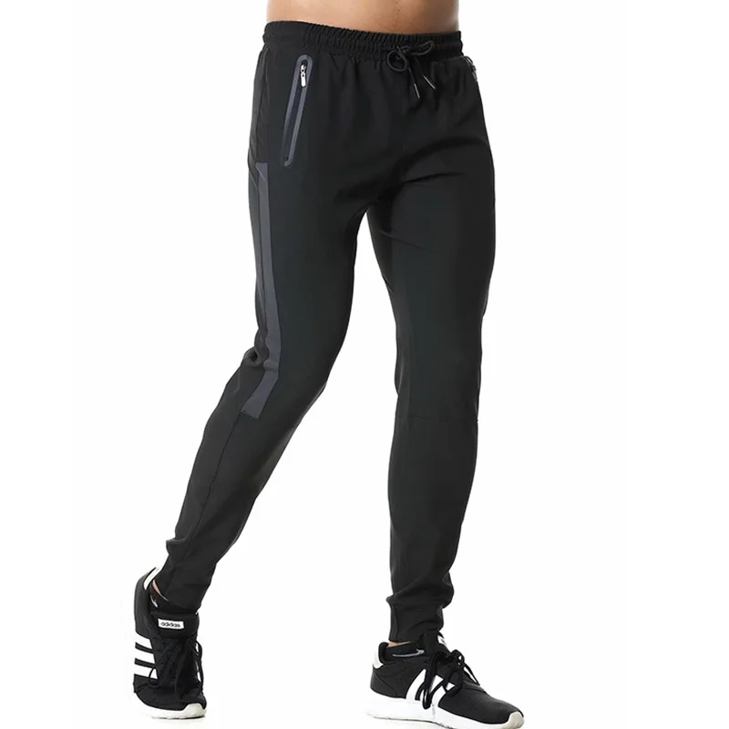 Top Trends: Jogging Pants For Men Breathable Sport Sweatpants With Zip Pocket Gym Training Workout Athletic Soccer Running Trousers Black Shoppable Styles