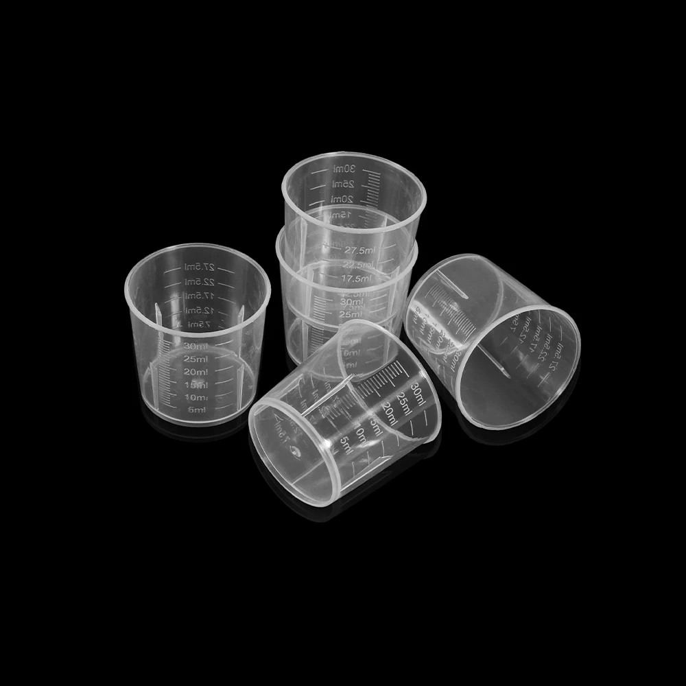 Top Trends: 20pcs 30ml Clear Disposable Measuring Cup Kit Epoxy Resin Silicone Mold Plastic Measure Cups For DIY Jewelry Making Supplies Shoppable Styles