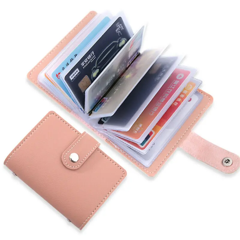 Top Trends: Women&#039;s 26 Cards Slim PU Leather ID Credit Card Function 26 Card Card Holder Credit Card Holder Pasjeshouder Porte Carte Shoppable Styles