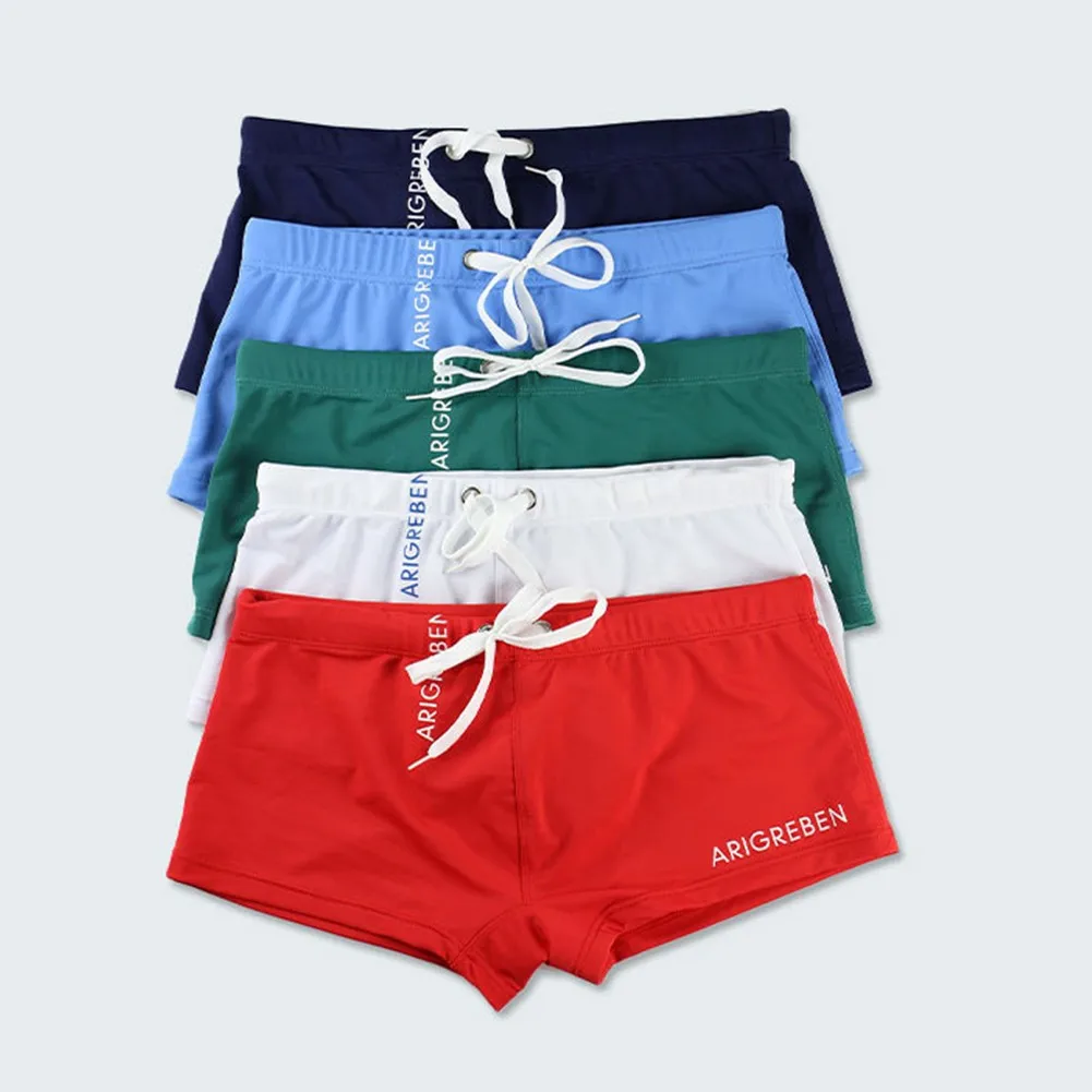 Top Trends: Swimsuit Boxer Briefs Swimming Short Men'S Swim Shorts Sexy Swimwear Beach Short Fashion Hot Spring Trunks Smooth Comfortable Shoppable Styles