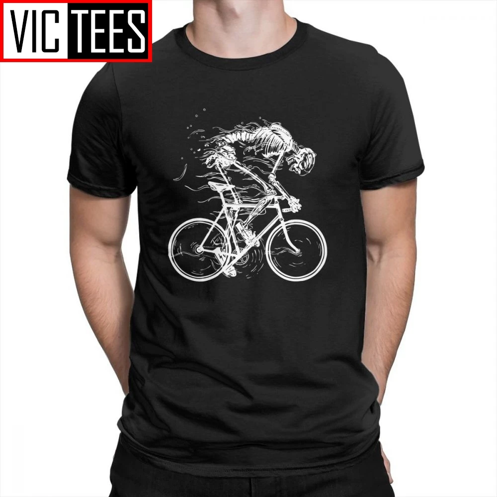 Top Trends: Ride Like Hell Skeleton Skull Bike Cycle T-Shirt 100% Cotton Tees For Men Short Sleeves Men T Shirts Vintage Amazing Round Neck Shoppable Styles