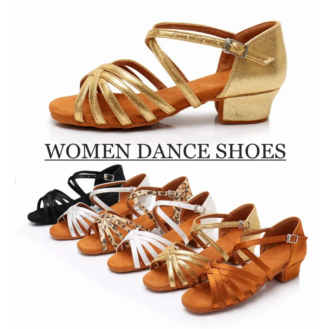 Top Trends: Women Dance Shoes Soft Leather Sole Middle Heel Latin Ballroom Tango Beginners Practice Shoes Shoppable Styles