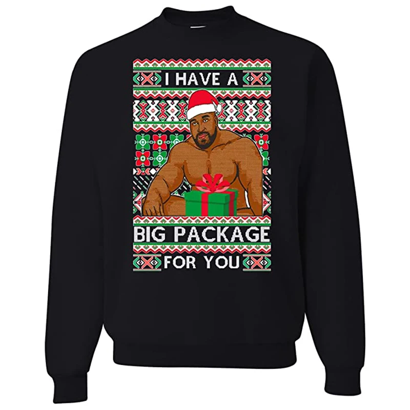 Top Trends: Ugly Christmas Sweater I Have A Big Package Meme Barry Wood Ugly Christmas Mens Crew Neck Shoppable Styles