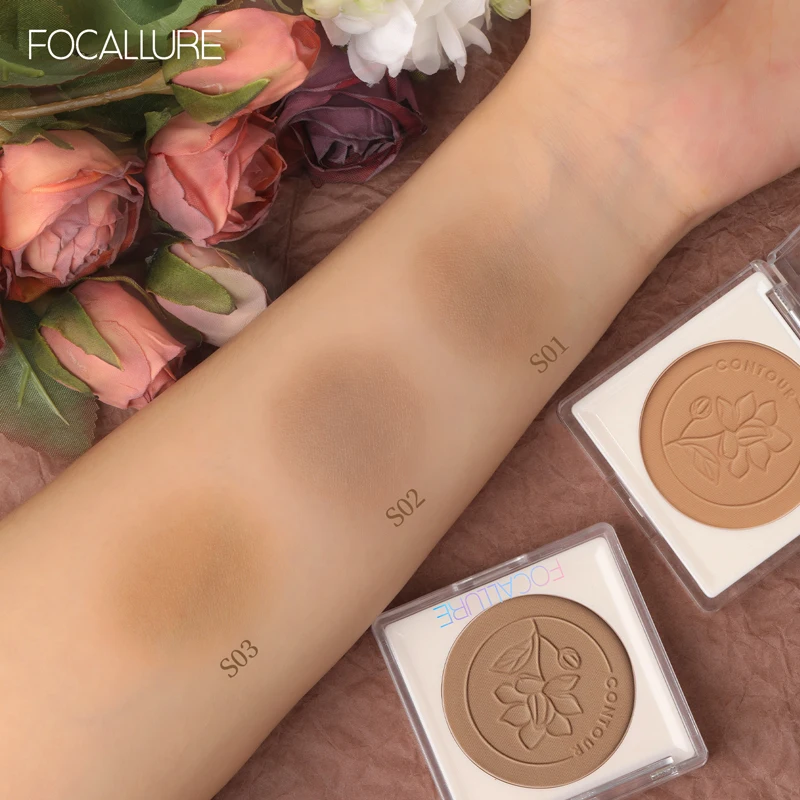 Top Trends: FOCALLURE 3 Color Matte Contouring Bronzer Powder Natural Easy To Blend Highlighter Contour Palette Illuminator Makeup Cosmetics Shoppable Styles - Image 5