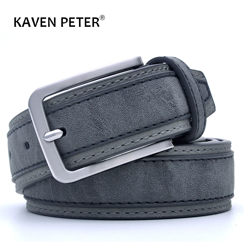 Top Trends: Men Leather Belt For Jeans Luxury Strap Western Designer Male Waist Trouser Belts Fashion Classic Vintage Pin Buckle Shoppable Styles