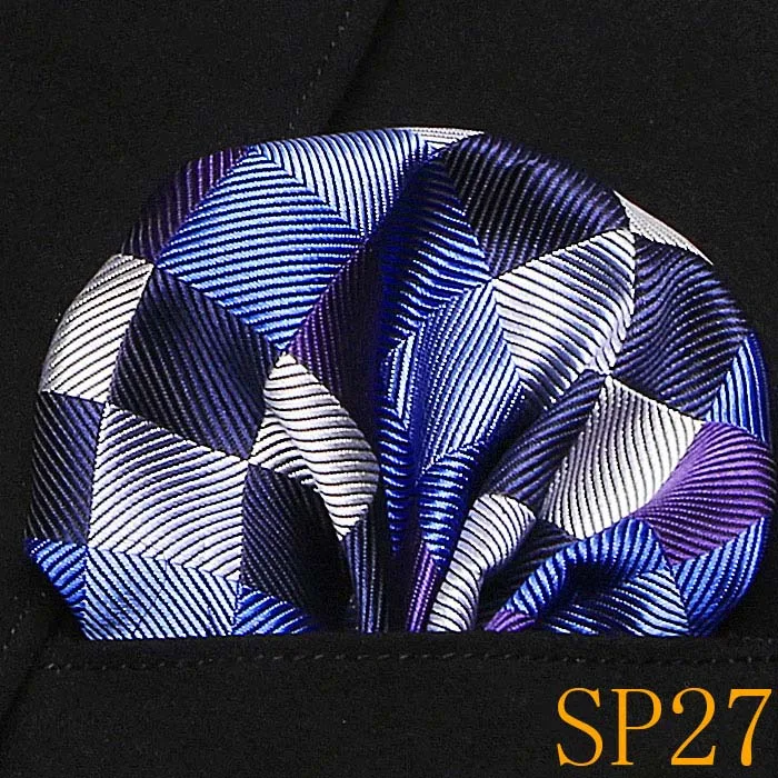 Top Trends: New Paisley Floral Men Silk Satin Pocket Square Hanky Jacquard Woven Luxury Classic Wedding Party Handkerchief Shoppable Styles - Image 3