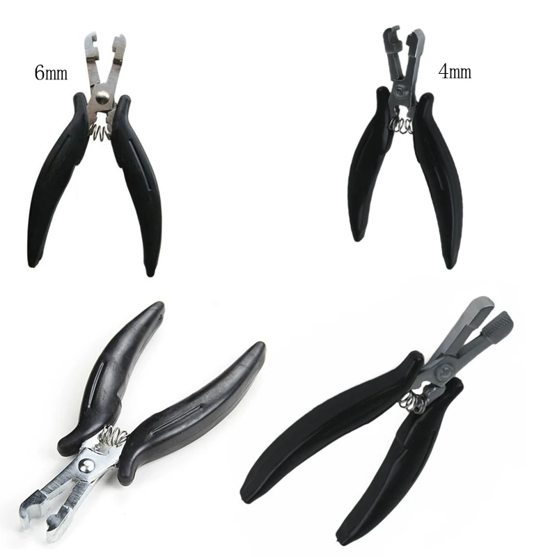 Top Trends: 1PC Black Handle Stainless Hair Pliers For Hair Extension Tools Multi Functional Hair Extension Pliers U / I / C TIP Shoppable Styles