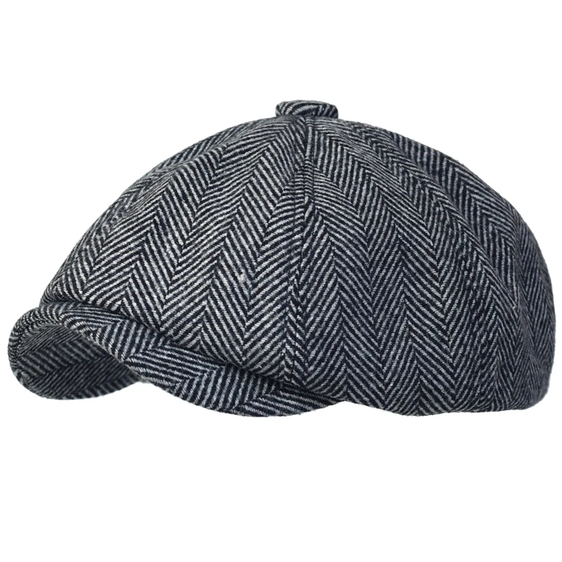 Top Trends: Peaky Blinders Hat Men's Newsboy Hats Vintage Herringbone Octagon Cap Women Berets Gatsby Flat Hat British Painters Hats Soft Shoppable Styles