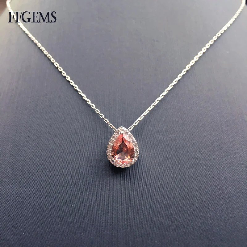 Top Trends: FFGems Zultanite Jewelry Sets 925 Sterling Silver Diaspore Stone Color Change For Women Lady Party Wedding Gift With Chain Shoppable Styles - Image 3